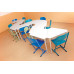 Školský stôl jednomiestny trojuholník KARST VK 443